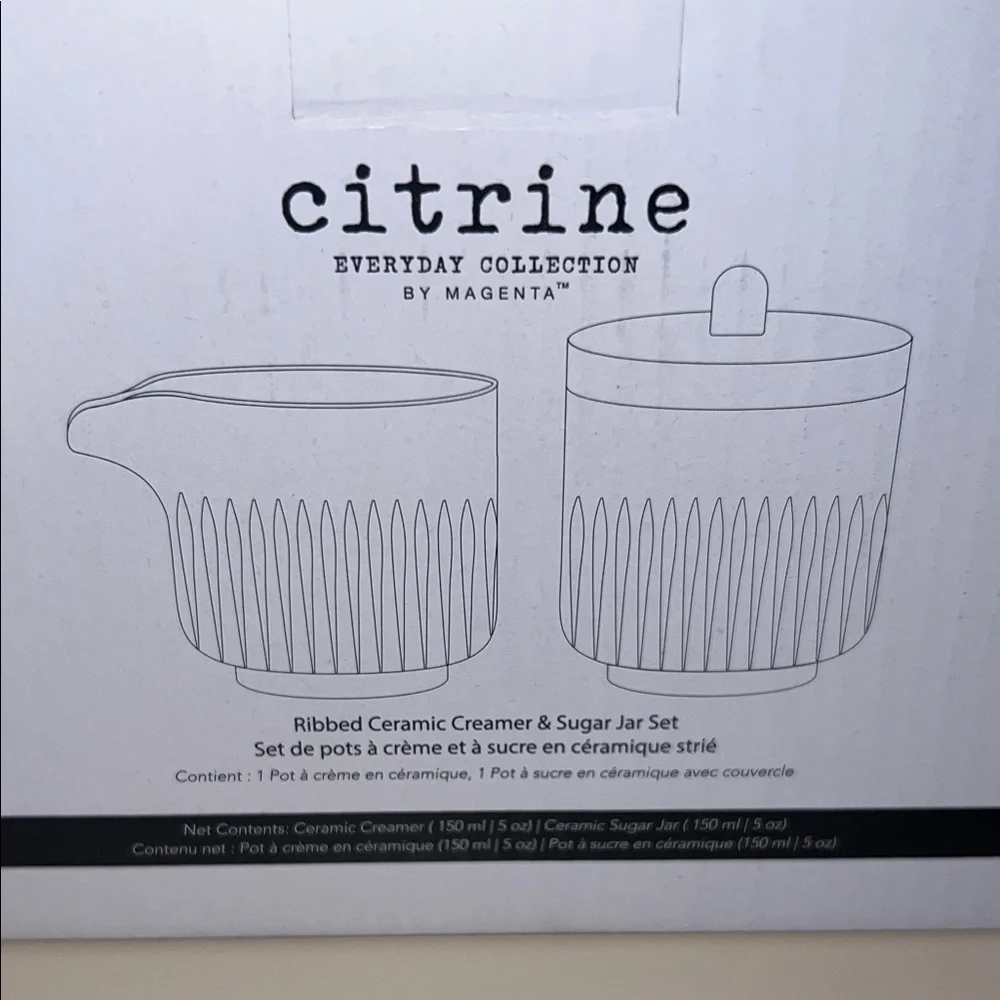Citrine Cream Ceramic Creamer & Sugar Collection and Pumpkin Salt & Pepper Shake